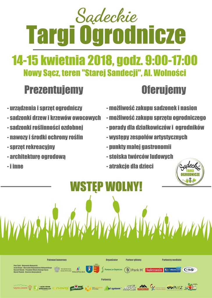 Sadeckie Targi Ogrodnictwa - plakat A3