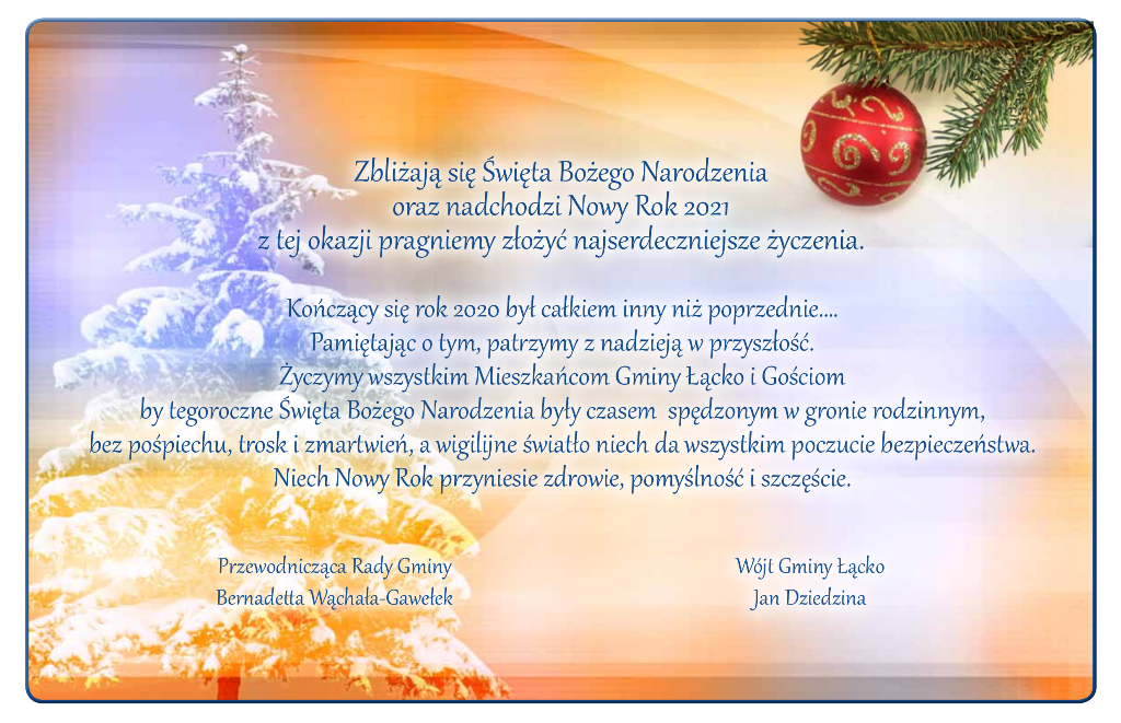 yczenia Boże Narodzenie 2020