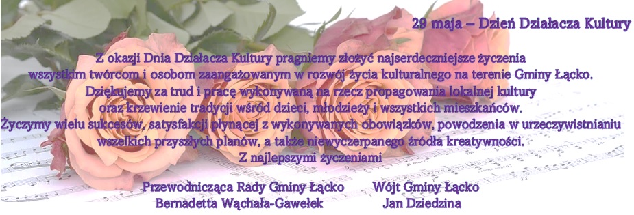 yczenia z okazji Dnia Działacza Kultury