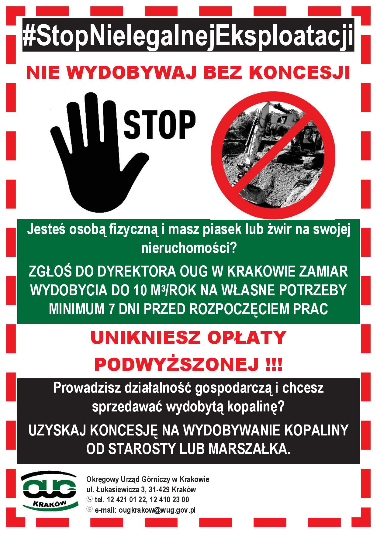 PLAKAT_2025_KRAKÓW_STOP_NIELEGALNEJ_EKSPLOATACJI